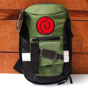 Hot Topic Naruto Shippuden Kakashi Sling Crossbody Bag Anime Ninja Bioworld NWT